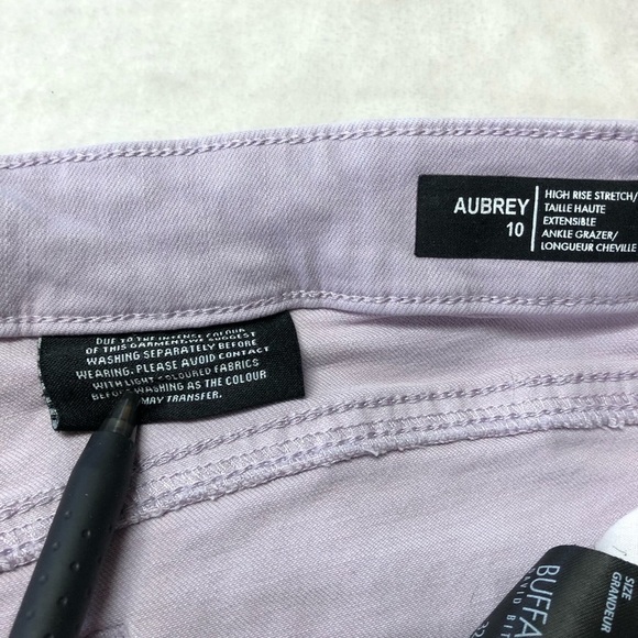 Buffalo David Bitton "Aubrey" Lilac Ankle Grazer Jeans 10 - Picture 4 of 9
